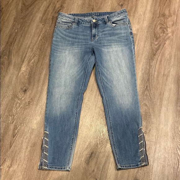 White House Black Market Denim - WHBM The Skimmer Jeans Zipper Ankle 10P NWT